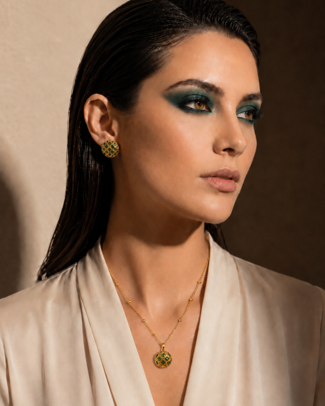 Aretes Oro Miel