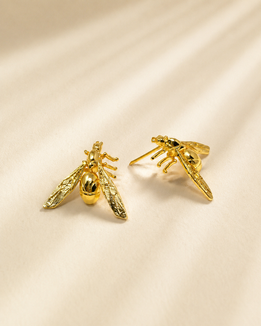 Aretes topos Hormiga dorada