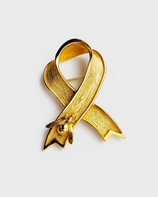 Broche Listón dorado