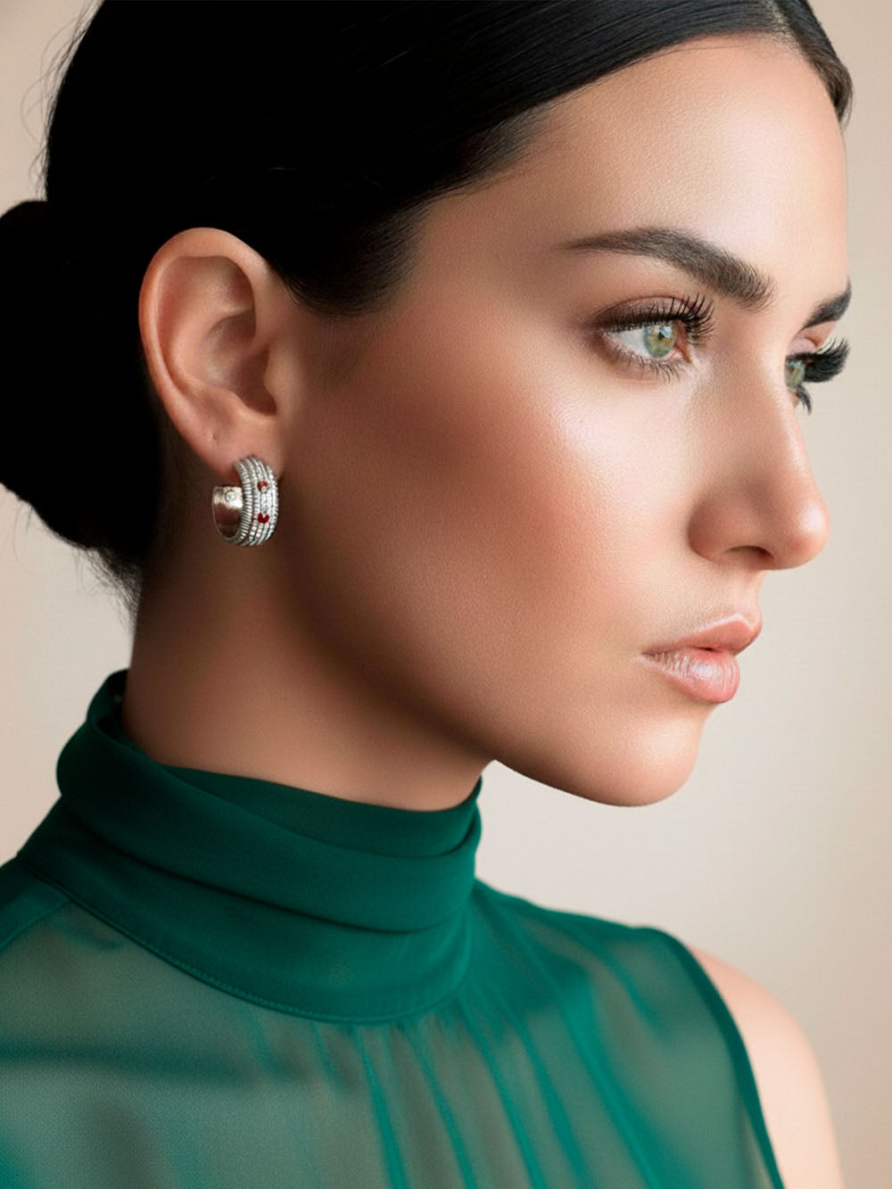 Candonga silver hoop cornfield