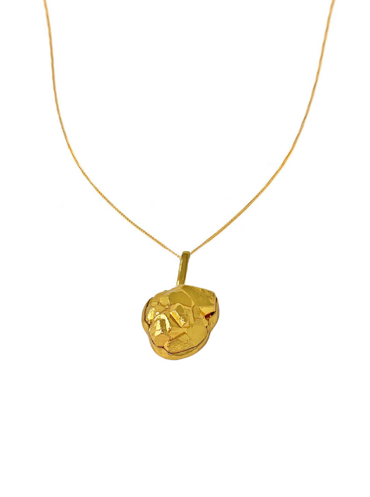 Golden Pyrite pendant chain