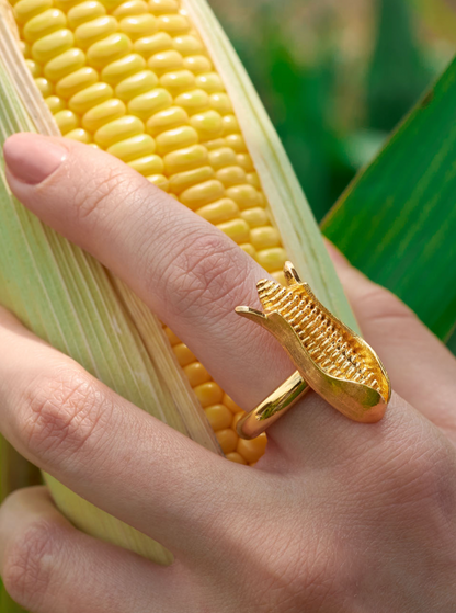 Anillo Mazorca dorada