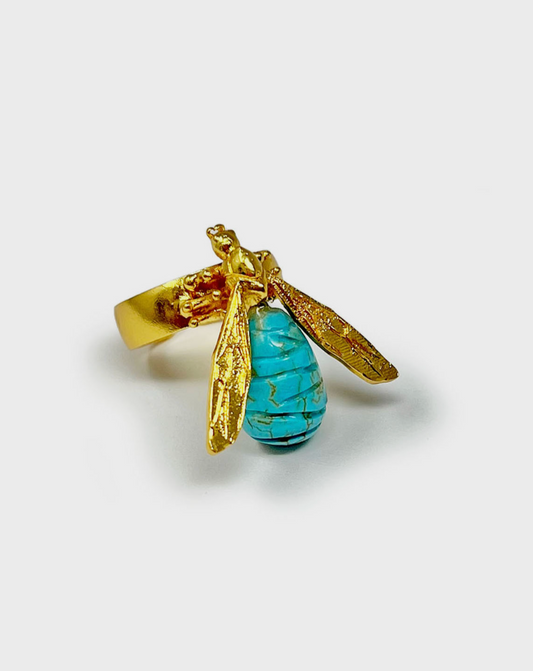 Anillo Hormiga turquoise