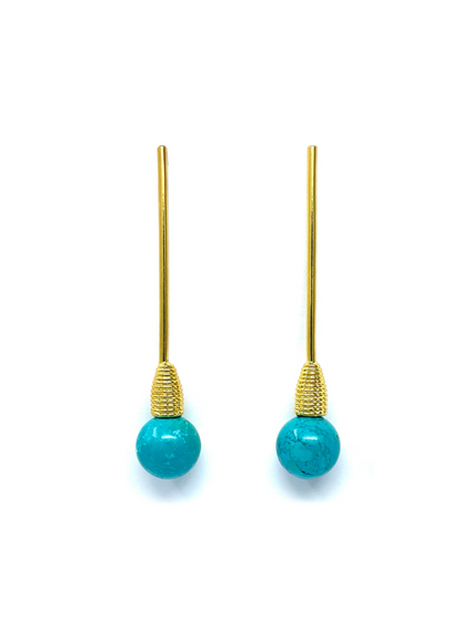 Aretes Cono turquesa