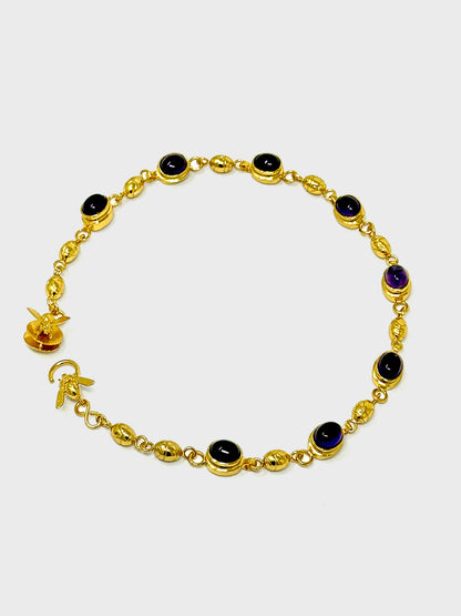 Collar Amatista y rabitos