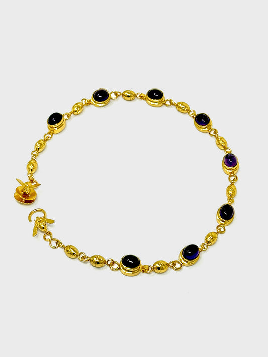 Collar Amatista y rabitos