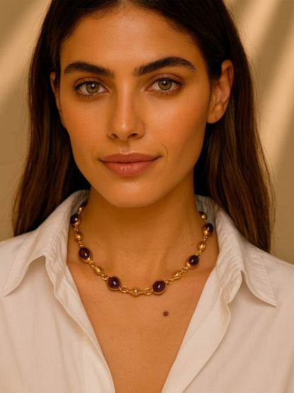 Collar Amatista y rabitos
