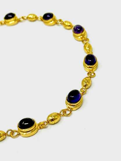 Collar Amatista y rabitos