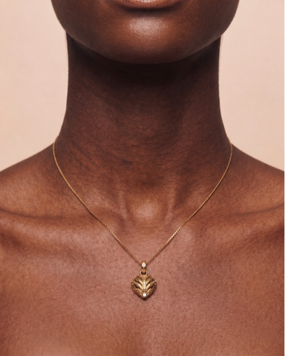 Collar Corazón de bronce