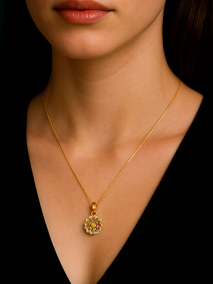 Collar frailejón dorado