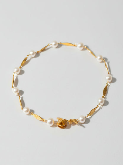 Collar Alas y perlas