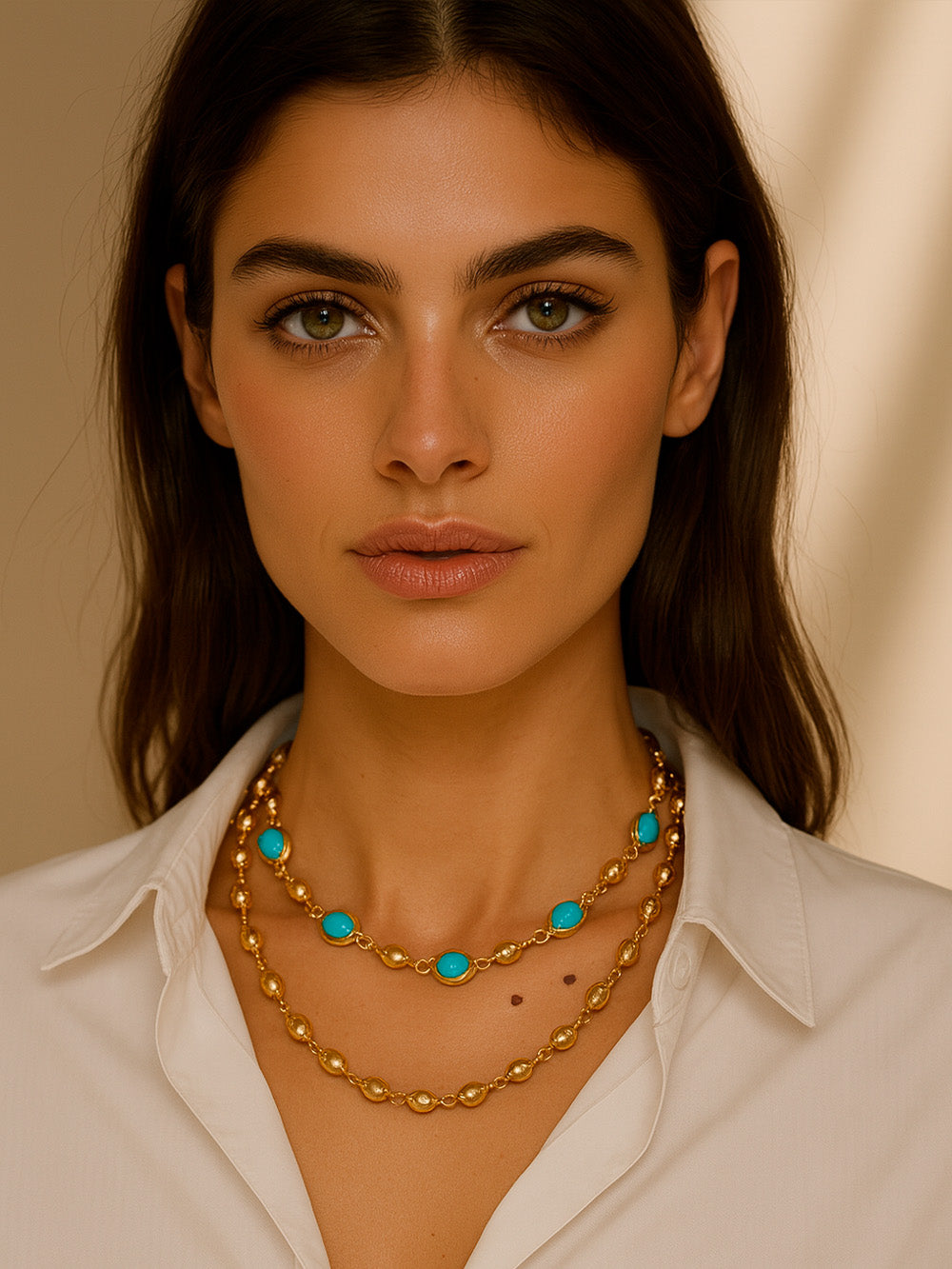 Collar Turquesa y rabitos