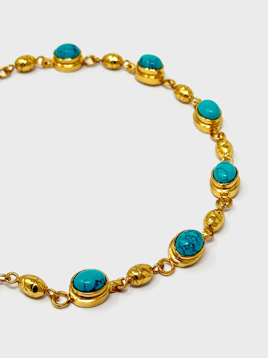 Collar Turquesa y rabitos