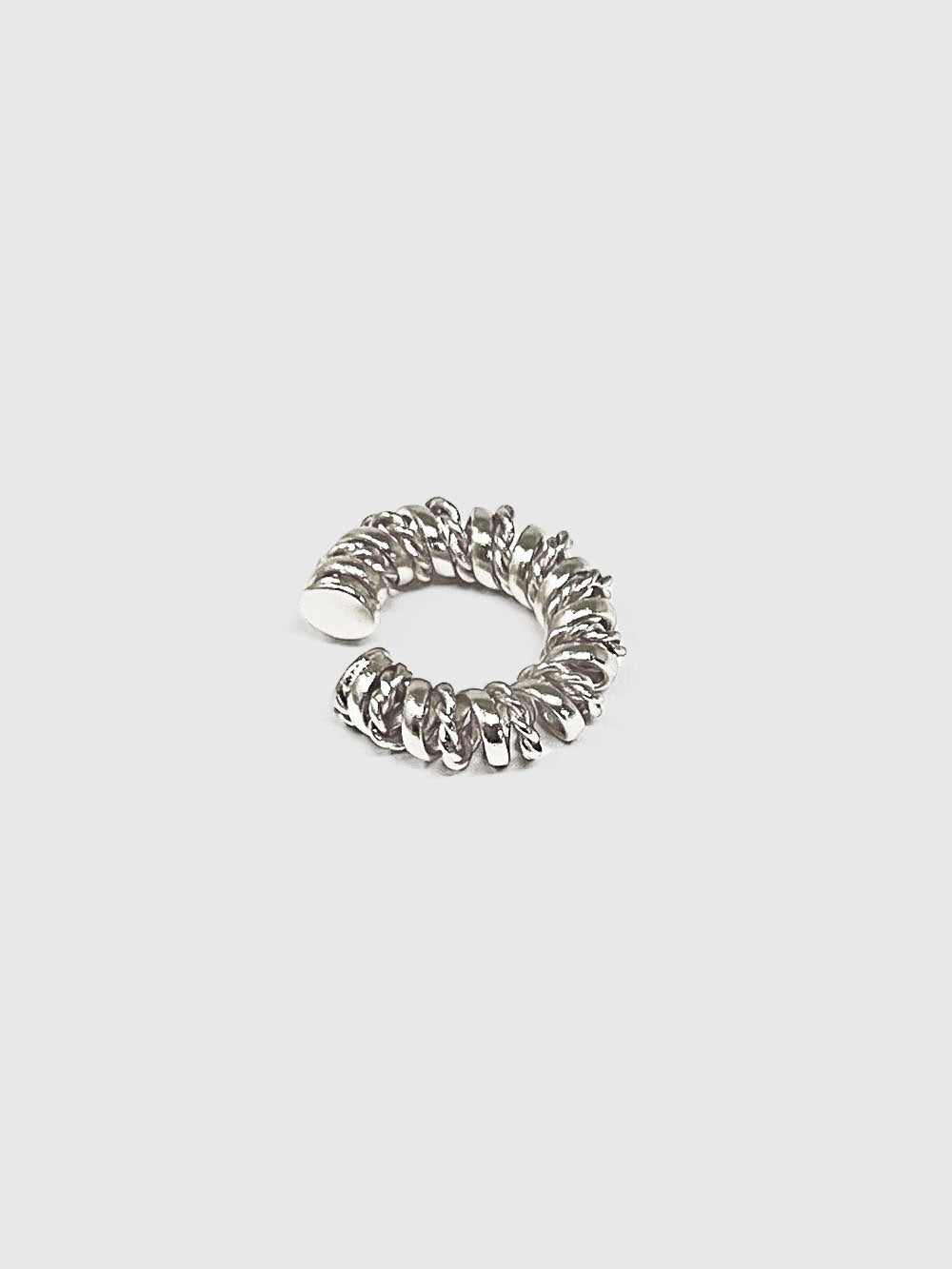 Earcuff entorchado plata