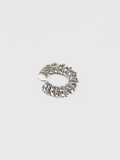 Earcuff entorchado plata